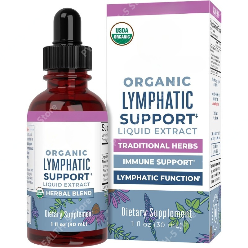 Echinacea - Gotas de Apoyo Linfático Orgánicas, Suplemento