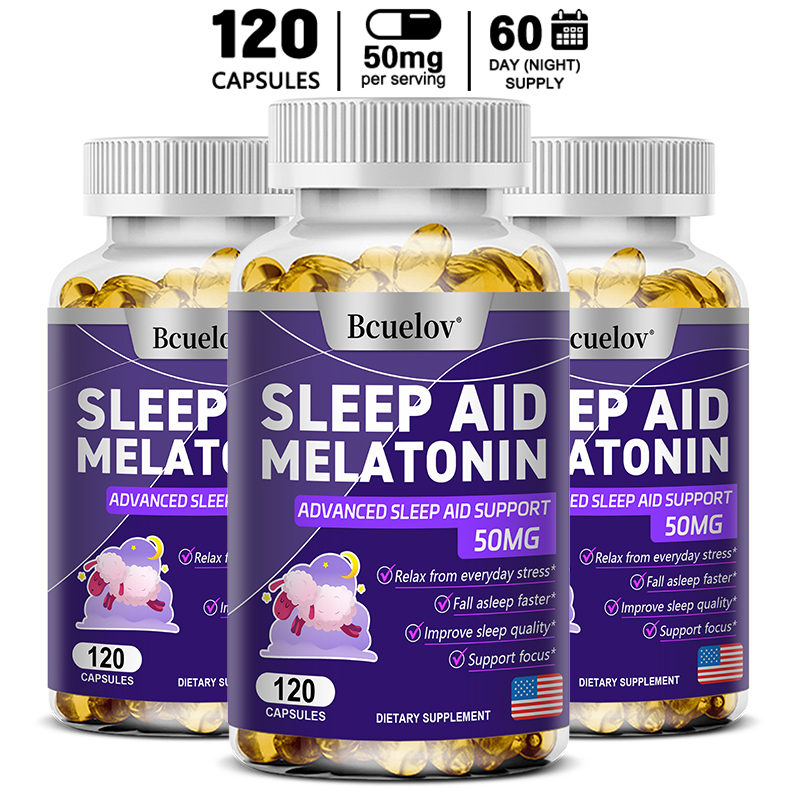 Herbal Supplement - Cápsulas de Melatonina 25mg con L-Teanina,