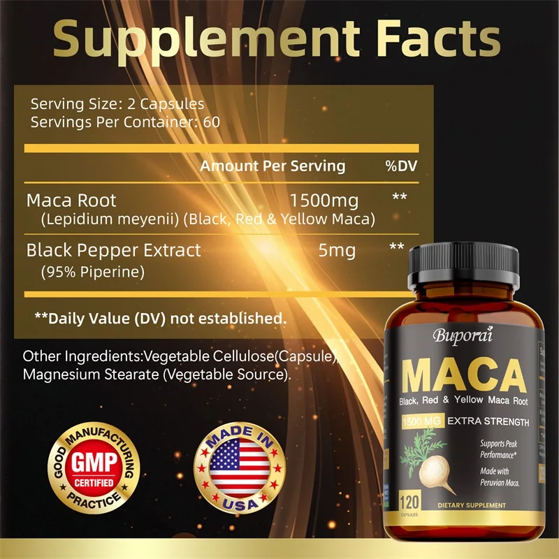 Cápsulas de maca: aumentan el  - Herbal Supplement reseña y precio