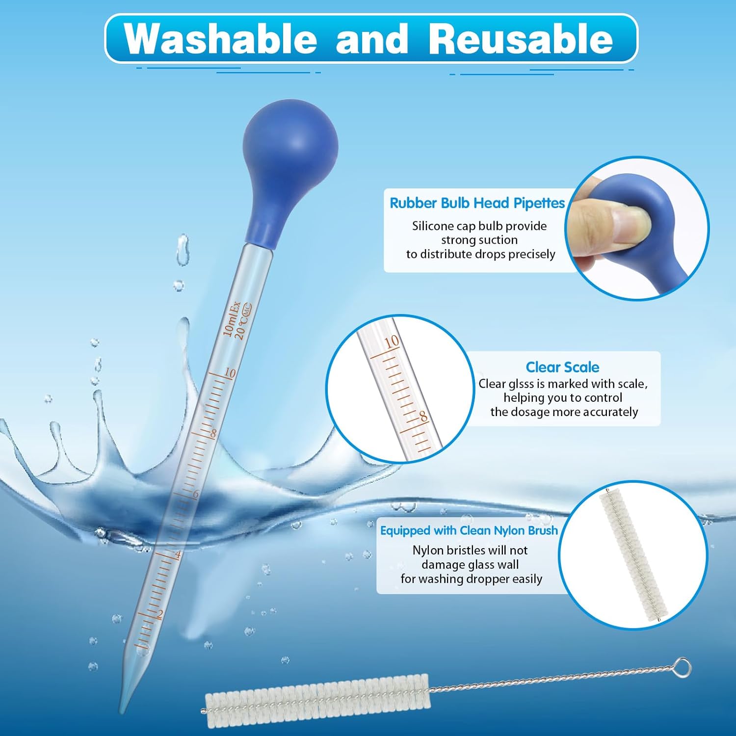 Paquete de 5 pipetas cuentagot - Essential Oils reseña y precio