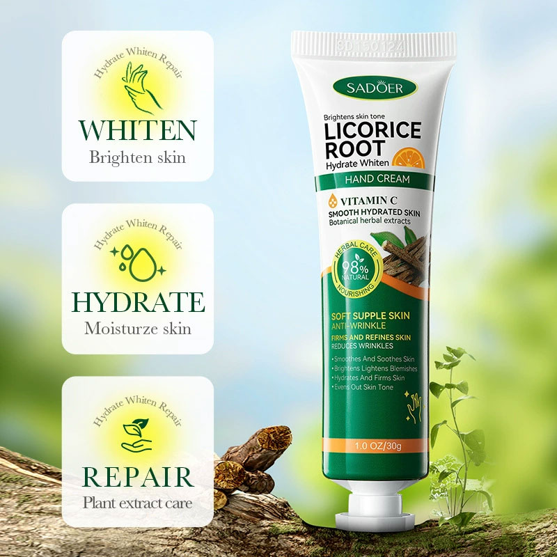 Crema de manos blanqueadora rá - Licorice Root Sticks reseña y precio