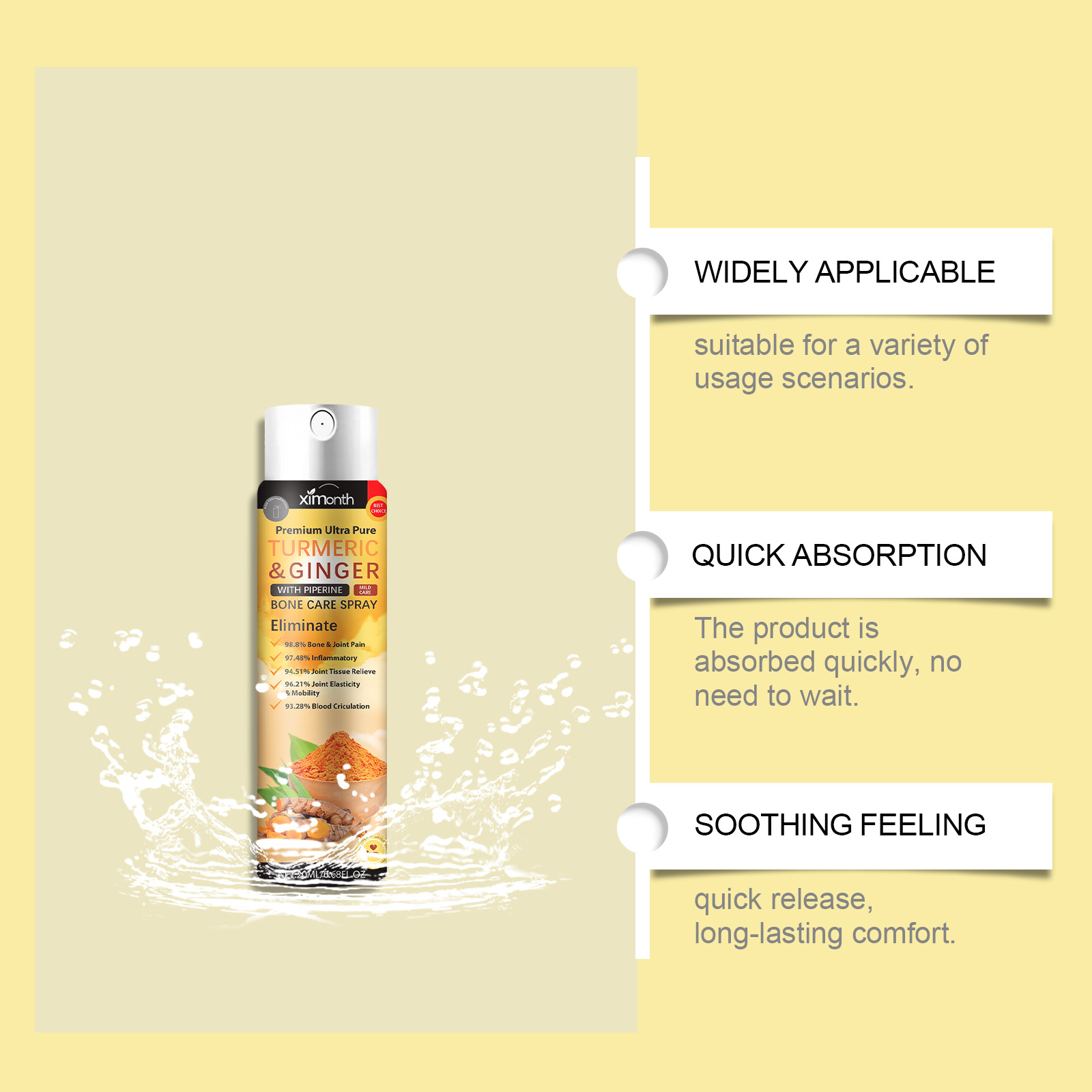 Spray Calmante para Articulaci - Turmeric reseña y precio