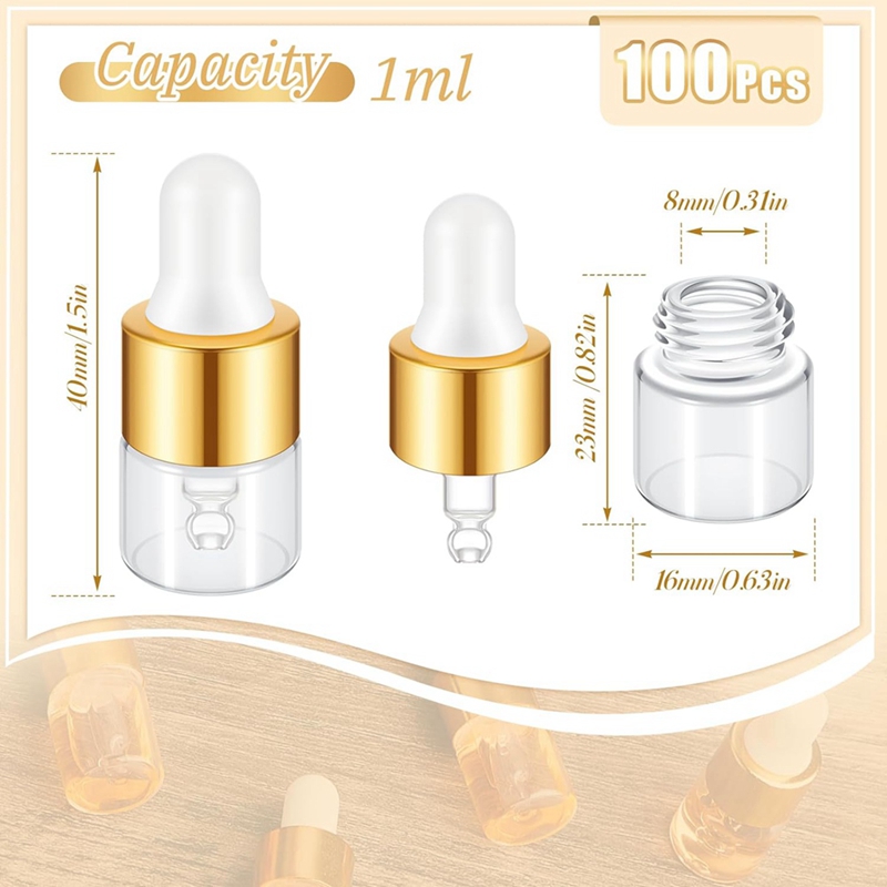 100 Uds. Mini botellas cuentag - Essential Oils reseña y precio